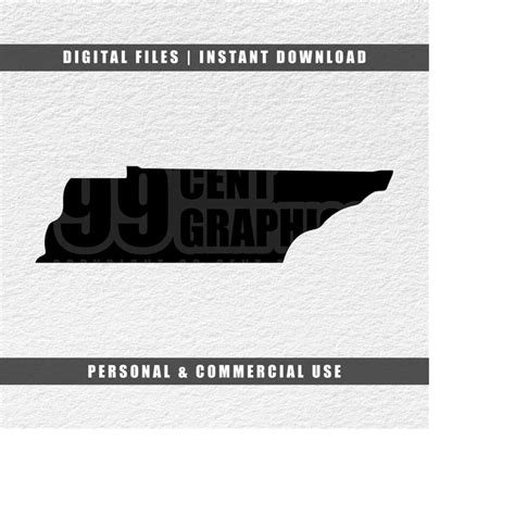 Tennessee Svg, United States Svg, State Silhouette Svg, Cric - Inspire Uplift