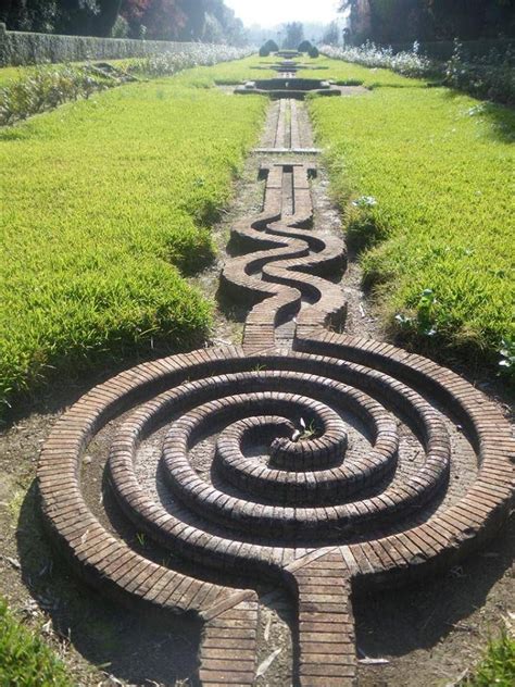 Image may contain: plant, grass, outdoor and nature | Labyrinth garden, Labyrinth design, Garden ...