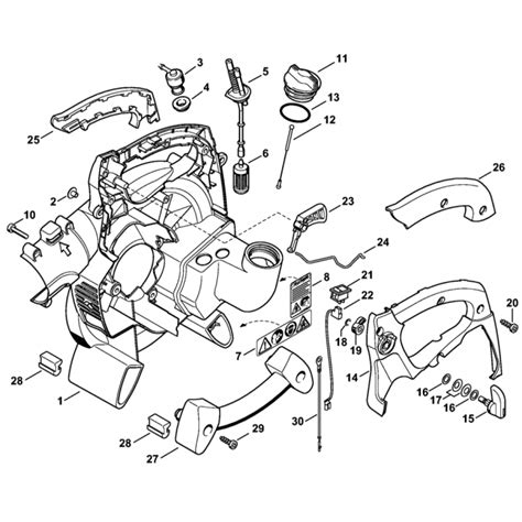 Fan Housing Inside Assembly for Stihl BG85 Blower Pre 45.2001 | L&S Engineers