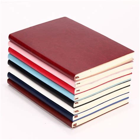 6 Color Random Soft Cover PU Leather Notebook Writing Journal 100 Page ...