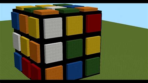 Minecraft Rubix Cube Pixel Art - YouTube