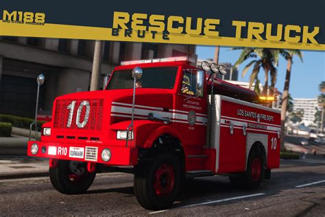 Brute Fire Rescue Truck [Add-On | Liveries | Template] - GTA5-Mods.com