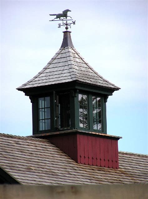 Cupolas -Custom square cupola with operating glass windows and cedar ...