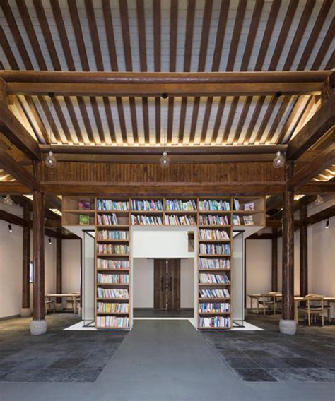 mix architects transforms old chinese country house into library and teahouse