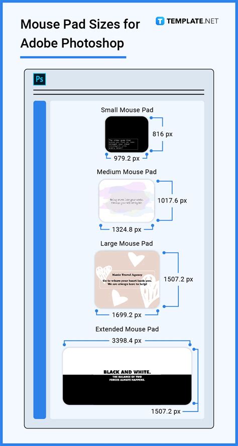 Mouse Pad Size - Dimension, Inches, mm, cms, Pixel | Free & Premium ...