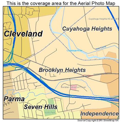 Aerial Photography Map of Brooklyn Heights, OH Ohio