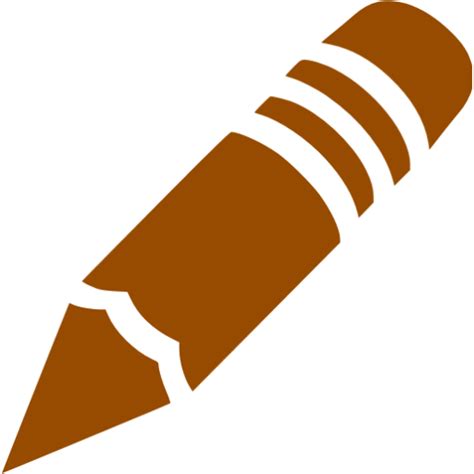 Brown crayon icon - Free brown crayon icons