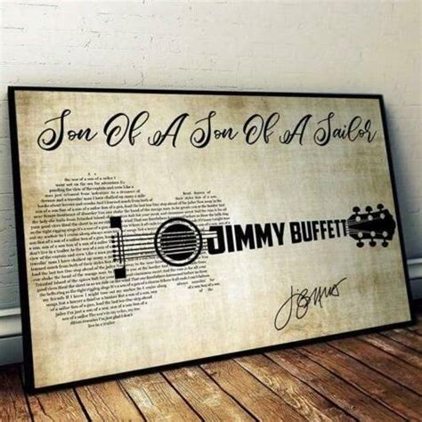 Son Of A Son Of A Sailor Jimmy Buffett Landscape Paper, High Quality Print – Poster - Canvas ...