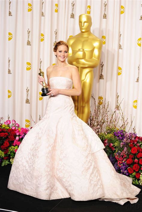 Jennifer Lawrence receives an Oscar as Best Actress at The 85th Annual ...