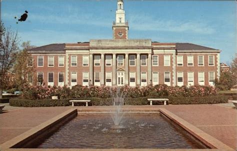 Auburn University - Ross Building and Fountain Alabama