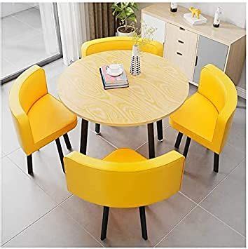 Dining Table and Chair Set, Reception Table Chair Combination Table and ...