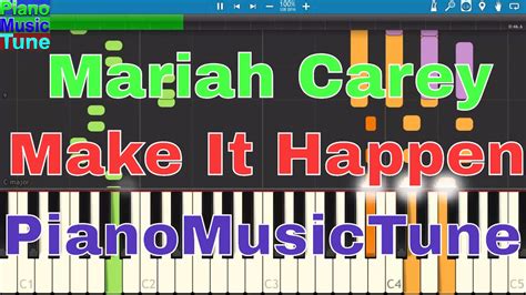 Mariah Carey-Make It Happen|MIDI Synthesia Piano music Tune| black ...