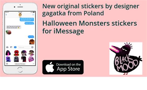 Halloween iMessages stickers on Behance