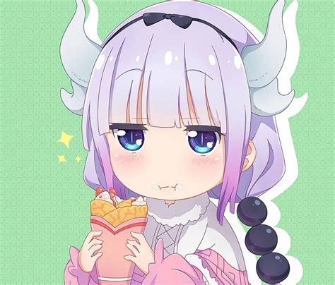 HD wallpaper: Anime, Miss Kobayashi's Dragon Maid, Horns, Kanna Kamui ...