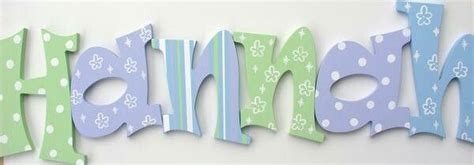 Hannah | Letter wall decor, Letter nursery decor, Wooden letters