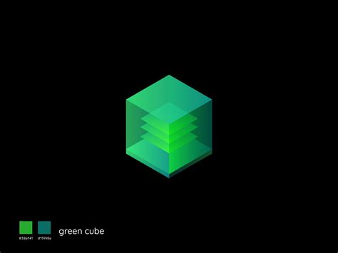 Green Cube by Nikoloz Molodinashvili , Logo Designer on Dribbble