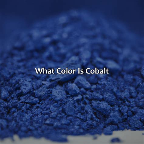 What Color Is Cobalt - colorscombo.com