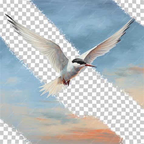 Premium PSD | A bird flying in the sky with a sky background