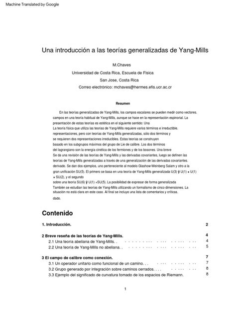 An Introduction To Generalized Yang-Mills Theories | PDF | Álgebra ...