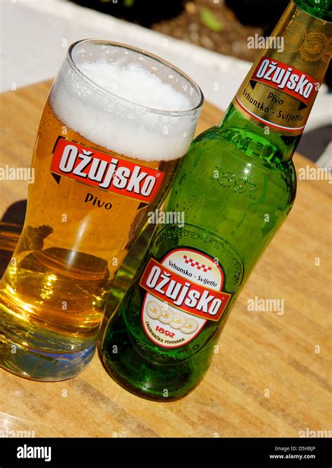 Ozujsko beer (Povo) Croatian beer, Croatia, Europe Stock Photo - Alamy