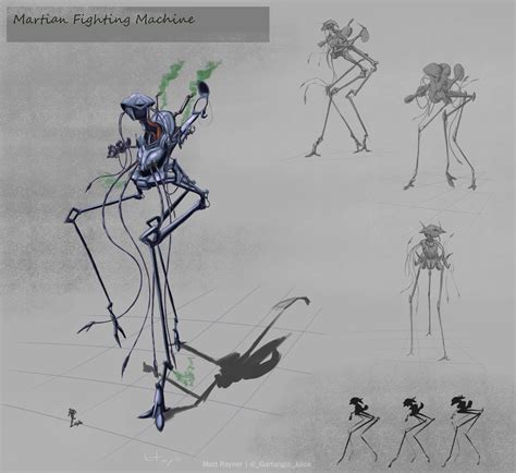 ArtStation - Martian Fighting Machine Concept Art 1