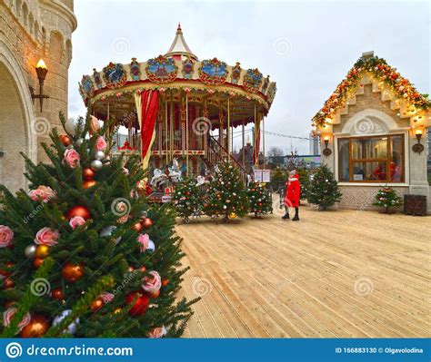 Moscow, Russia - Dec 13.2019. Journey To Christmas Is Moscow Seasons ...