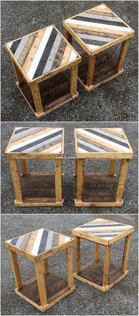 Wooden Pallet Side Tables | DIY Pallet Creations