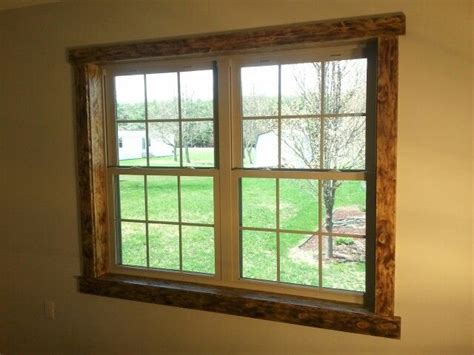 Rustic Pine Window Casing and Trim