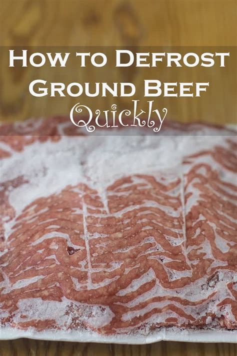 How to Defrost Ground Beef - COOKtheSTORY