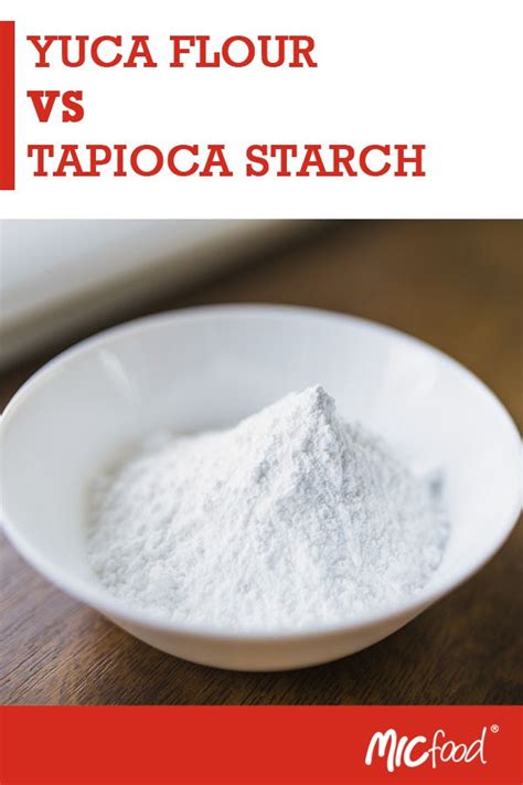 Yuca flour and tapioca starch-- they're both derivatives of the cassava root so they're ...