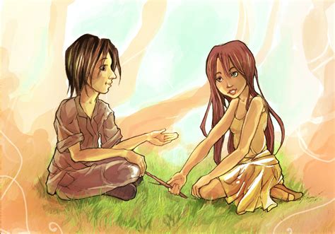 Snape and lily, memories... by syalice on deviantART