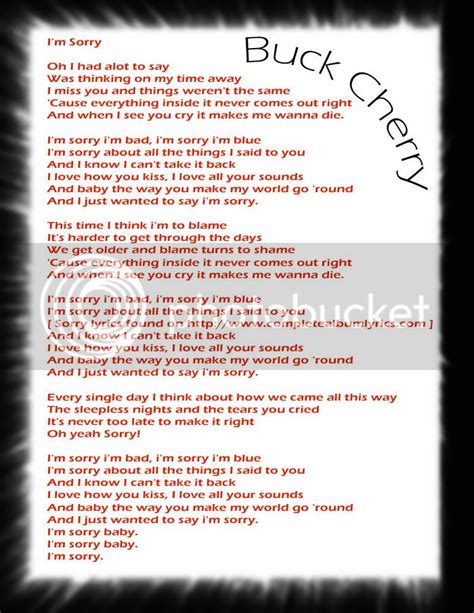 Sorry Lyrics Photo by greendaygirl94peace | Photobucket