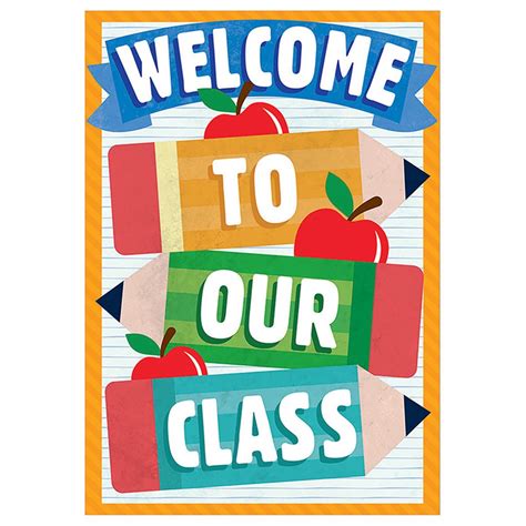 Welcome to Our Class Pencils Poster, 13" x 19" - EU-837549 | Eureka