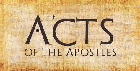 Acts of the Apostles - Grace Church Crystal Coast