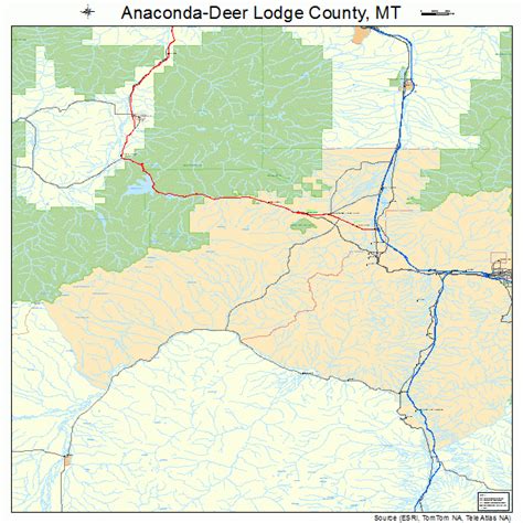 Anaconda-Deer Lodge County Montana Street Map 3001675