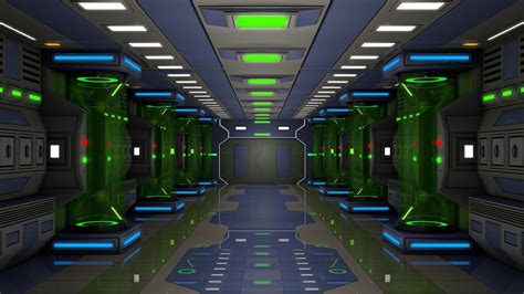 Sci Fi Corridor 3D model | CGTrader