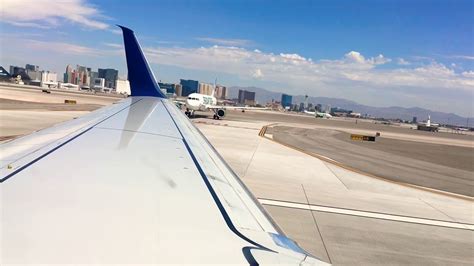 Delta Boeing 737-900ER Exit Row Takeoff View LAS Vegas to SLC 7-24-18 - YouTube