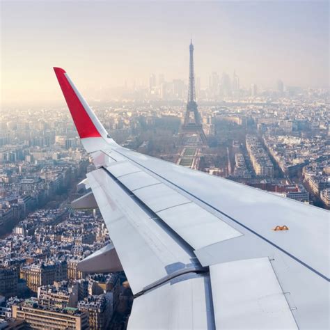 Paris Cityscape View from Airplane Window - Travel Off Path