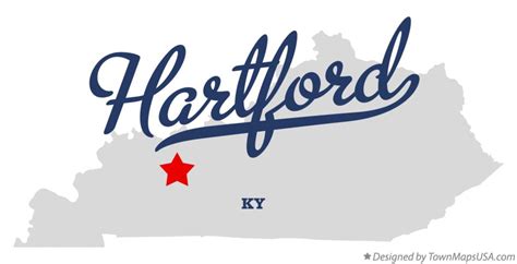 Map of Hartford, KY, Kentucky