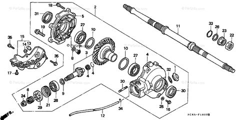 Honda ATV 1993 OEM Parts Diagram for Final Driven Gear | Partzilla.com