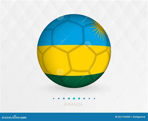 Football Ball with Rwanda Flag Pattern, Soccer Ball with Flag of Rwanda ...