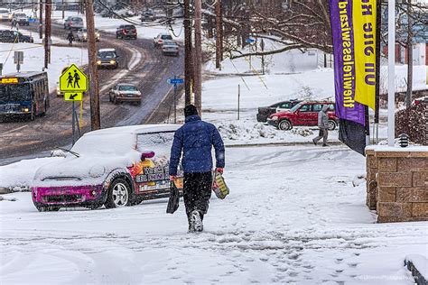 Snowy Day in Bridgeport, Connecticut, USA. | LBSimms Photography