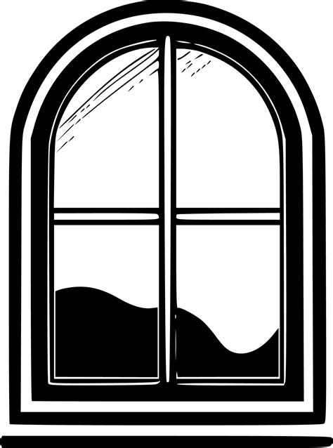 Window, Black and White Vector illustration 24145654 Vector Art at Vecteezy