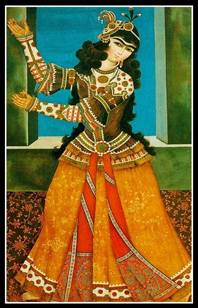 Qajar painting style | Persian art sale | Iranian Artwork