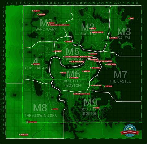 Fallout 4 Diamond City Map