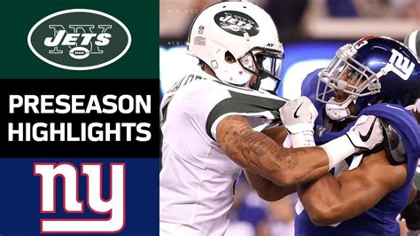 Jets vs. Giants | NFL Preseason Week 3 Game Highlights - YouTube