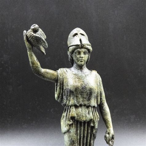 Greek Goddess Athena Bronze Statue, Greek Mythology, Metal Art Sculpture, Ancient Greece Museum ...