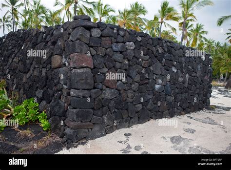 Lava Rock Retaining Wall