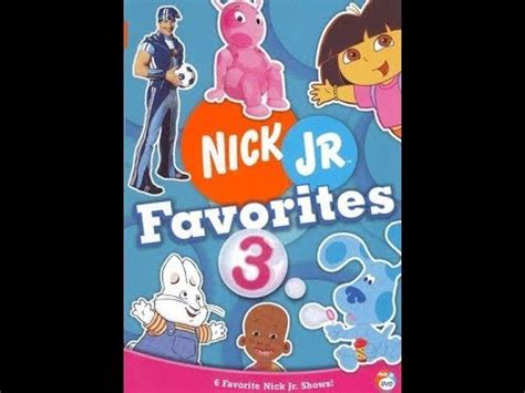 Opening To Nick Jr. Favorites:Volume 3 2006 DVD - YouTube