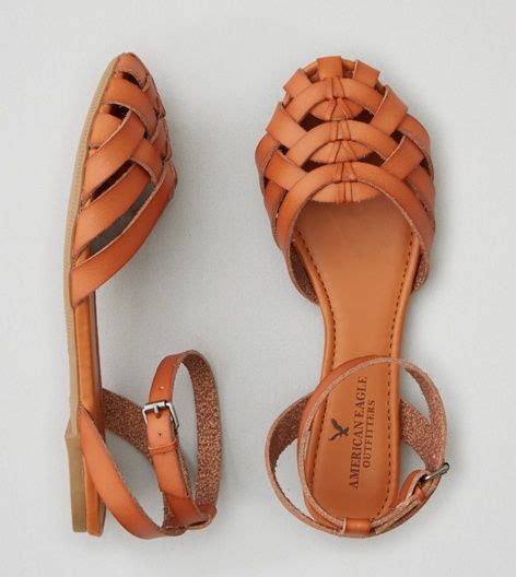 AEO Strappy Ballet Flat , Tan | American Eagle Outfitters | Schuhe ...